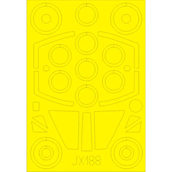 Eduard JX188 1/32 Mirage IIIc Sticker for Aircraft