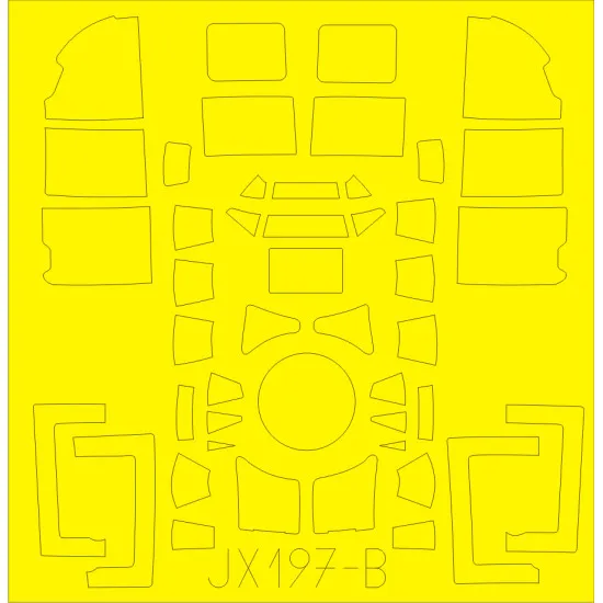 Eduard JX197 1/32 B-17E Sticker for Aircraft