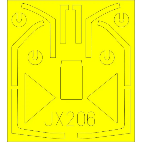 Eduard JX206 1/32 Fw 190A-8 Sticker for Aircraft