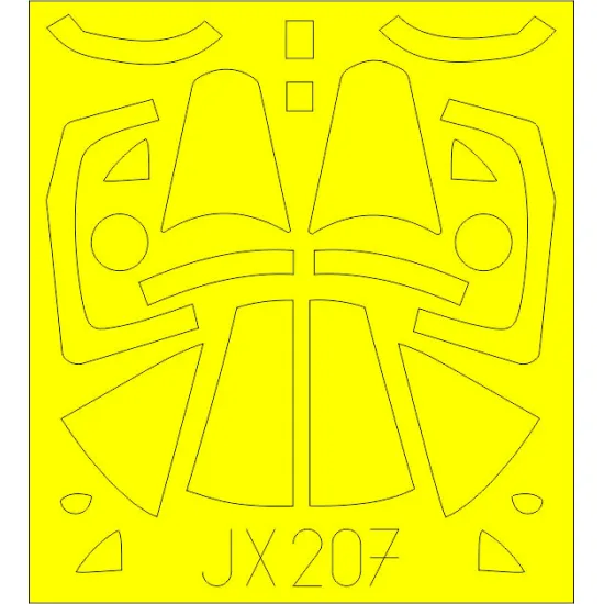 Eduard JX207 1/32 F4U-1D Sticker for Aircraft