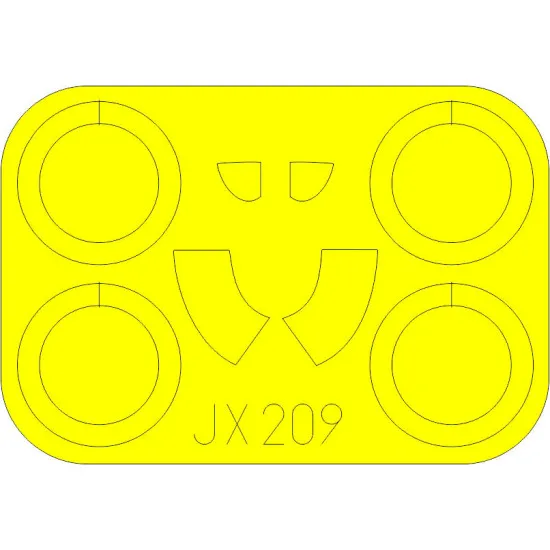 Eduard JX209 1/32 I-16 Type 24 Sticker for Aircraft