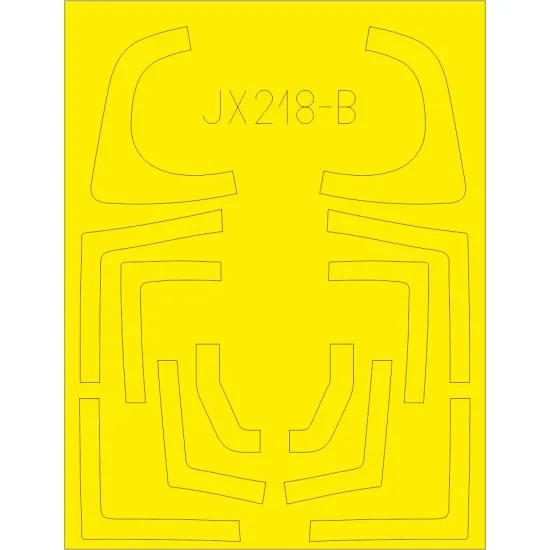Eduard JX218 1/32 MiG-29UB TFace Sticker for Aircraft