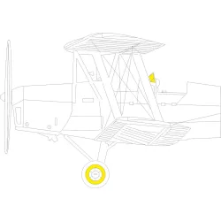 Eduard JX273 1/32 DH. 82A Tiger Moth Sticker for Aircraft