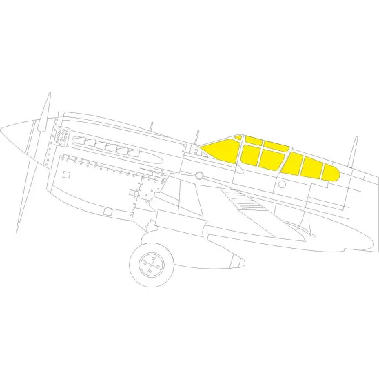 Eduard JX276 1/32 P-40M TFace Sticker for Aircraft