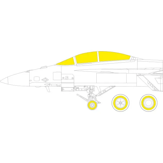 Eduard JX283 1/32 F/A-18F TFace Sticker for Aircraft