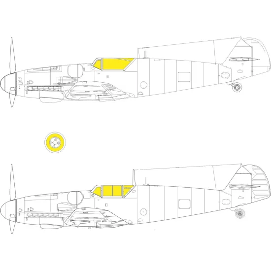 Eduard JX292 1/35 Bf 109G-6 TFace Sticker for Aircraft
