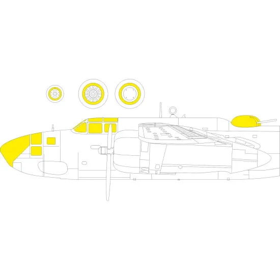 Eduard JX325 1/32 A-20J/K TFace Sticker for Aircraft