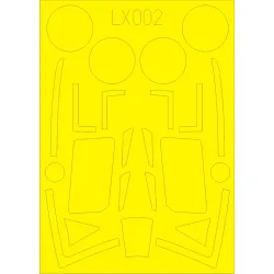Eduard LX002 1/24 Typhoon Mk.Ib Car Door Sticker for Aircraft