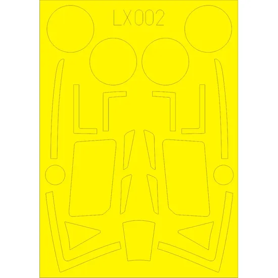 Eduard LX002 1/24 Typhoon Mk.Ib Car Door Sticker for Aircraft