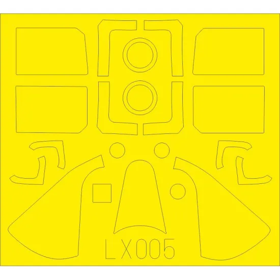 Eduard LX005 1/24 F6F-5 Sticker for Aircraft