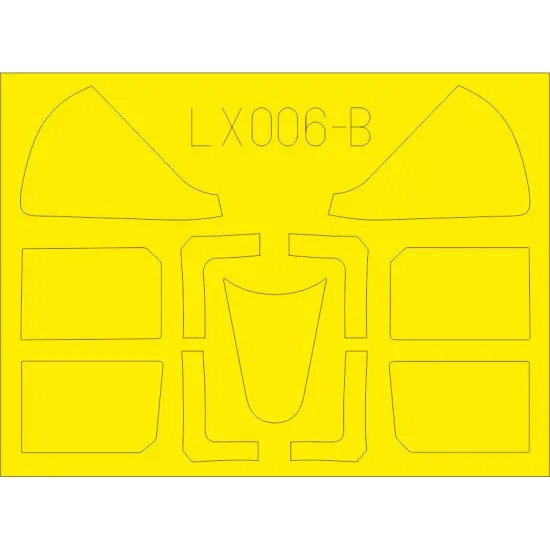 Eduard LX006 1/24 F6F-5 TFace Sticker for Aircraft