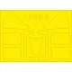 Eduard LX006 1/24 F6F-5 TFace Sticker for Aircraft