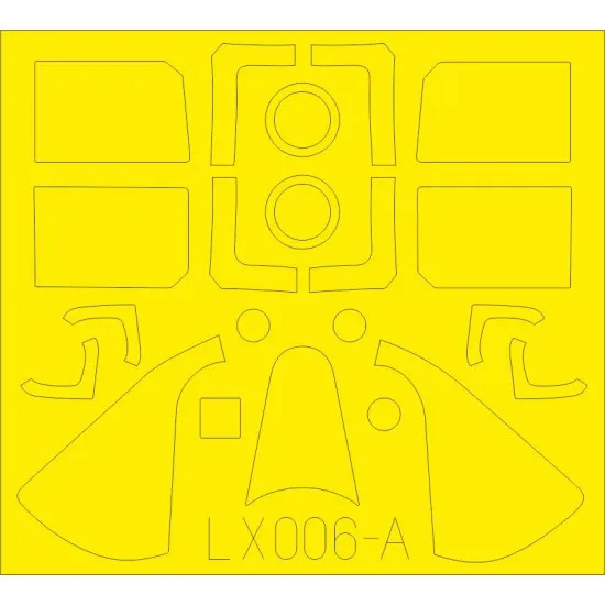 Eduard LX006 1/24 F6F-5 TFace Sticker for Aircraft