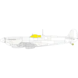 Eduard LX008 1/24 Spitfire Mk.IXc TFace Sticker for Aircraft