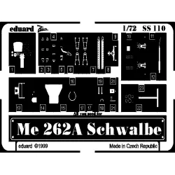 Eduard SS110 1/72 Me 262A Schwalbe Photo-Etched for Aircraft Zoom set