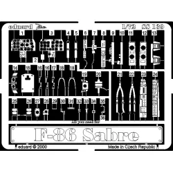 Eduard SS139 1/72 F-86 Photo-Etched for Aircraft Zoom set