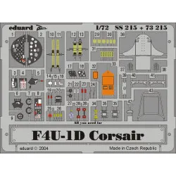 Eduard SS215 1/72 F4U-1D Photo-Etched for Aircraft Zoom set