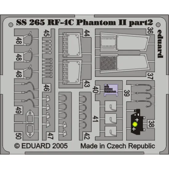 Eduard SS265 1/72 RF-4C Photo-Etched for Aircraft Zoom set