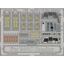 Eduard SS284 1/72 Fw 200C Condor interior Photo-Etched for Aircraft Zoom set