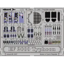 Eduard SS289 1/72 EF-2000 Typhoon Two-seater Photo-Etched for Aircraft Zoom set