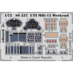 Eduard SS537 1/72 UTI MIG-15 Weekend Photo-Etched for Aircraft Zoom set