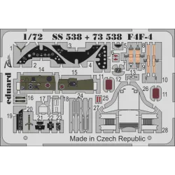 Eduard SS538 1/72 F4F-4 Photo-Etched for Aircraft Zoom set