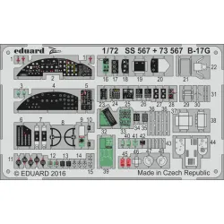 Eduard SS567 1/72 B-17G Photo-Etched for Aircraft Zoom set