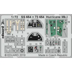 Eduard SS654 1/72 Hurricane Mk.I Photo-Etched for Aircraft Zoom set