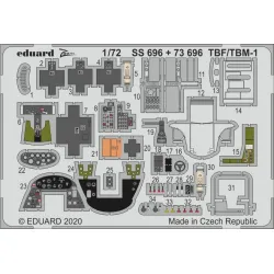 Eduard SS696 1/72 TBF/TBM-1 Avenger Photo-Etched for Aircraft Zoom set