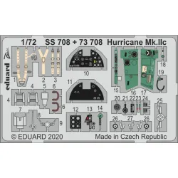 Eduard SS708 1/72 Hurricane Mk.IIc Photo-Etched for Aircraft Zoom set