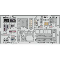 Eduard SS709 1/72 He 162A Photo-Etched for Aircraft Zoom set