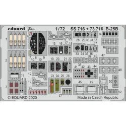Eduard SS716 1/72 B-25B Photo-Etched for Aircraft Zoom set
