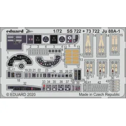 Eduard SS722 1/72 Ju 88A-1 Photo-Etched for Aircraft Zoom set