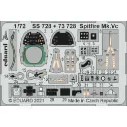 Eduard SS728 1/72 Spitfire Mk.Vc Photo-Etched for Aircraft Zoom set