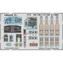 Eduard SS729 1/72 C-130H Photo-Etched for Aircraft Zoom set