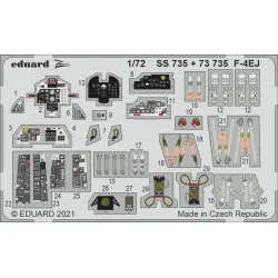 Eduard SS735 1/72 F-4EJ Photo-Etched for Aircraft Zoom set