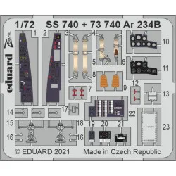Eduard SS740 1/72 Ar 234B Photo-Etched for Aircraft Zoom set