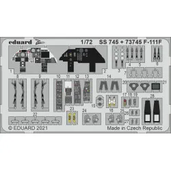 Eduard SS745 1/72 F-111F Photo-Etched for Aircraft Zoom set