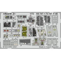 Eduard SS747 1/72 F-4E Photo-Etched for Aircraft Zoom set