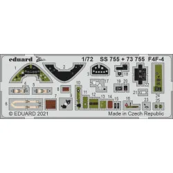 Eduard SS755 1/72 F4F-4 Photo-Etched for Aircraft Zoom set