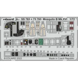 Eduard SS763 1/72 Mosquito B Mk.XVI Photo-Etched for Aircraft Zoom set