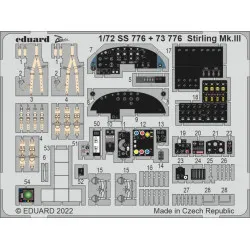 Eduard SS776 1/72 Stirling Mk.III Photo-Etched for Aircraft Zoom set