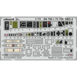 Eduard SS780 1/72 SBD-3 Photo-Etched for Aircraft Zoom set
