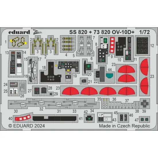 Eduard SS820 1/72 OV-10D+ Photo-Etched for Aircraft Zoom set