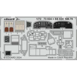 Eduard SS824 1/72 SM.79 Photo-Etched for Aircraft Zoom set