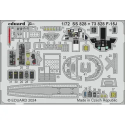 Eduard SS828 1/72 F-15J Photo-Etched for Aircraft