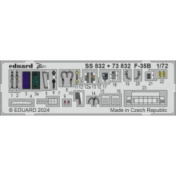 Eduard SS832 1/72 F-35B Photo-Etched for Aircraft Zoom set