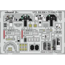 Eduard SS836 1/72 F-15D Photo-Etched for Aircraft Zoom set