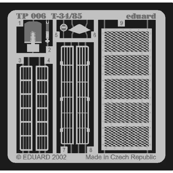 Eduard TP006 1/35 T-34/85 Photo-Etched for AFV Zoom set