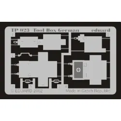 Eduard TP023 1/35 Tool Box German Photo-Etched for AFV Zoom set